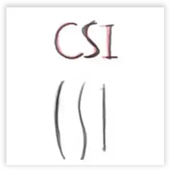 CSI 用筆技法示意圖